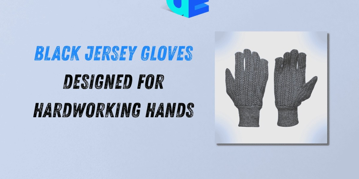 Black Jersey Gloves Designed for Hardworking Hands