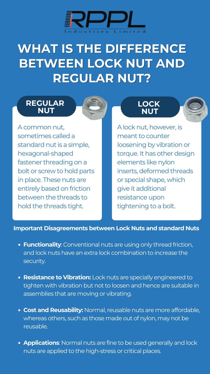 What Is The Difference Between Lock Nut And Regular Nut