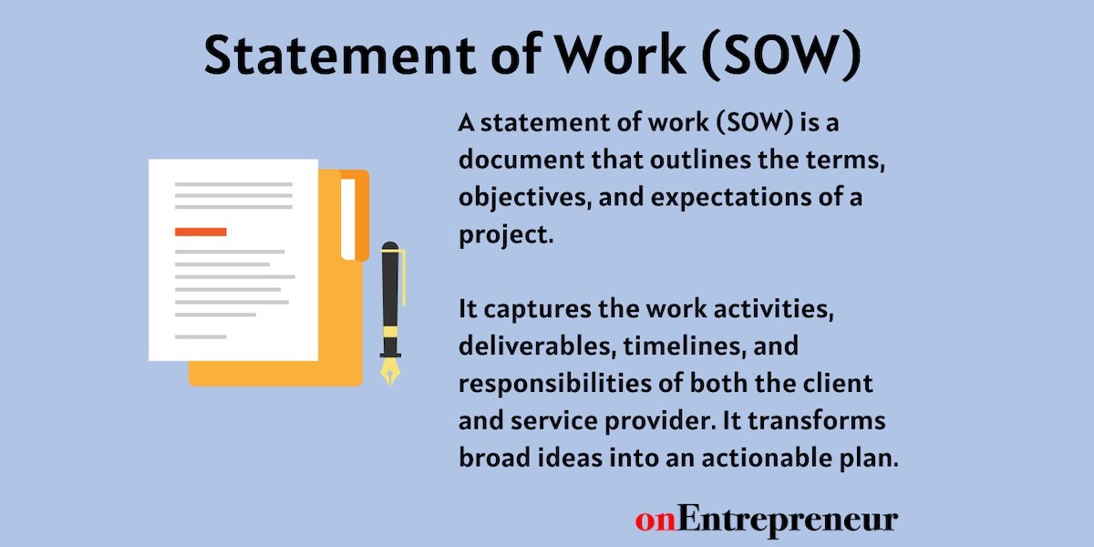 Statement of Work (SOW) for Software Development Plan